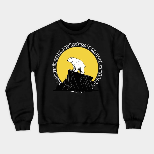 POLAR BEAR Crewneck Sweatshirt by zzzozzo